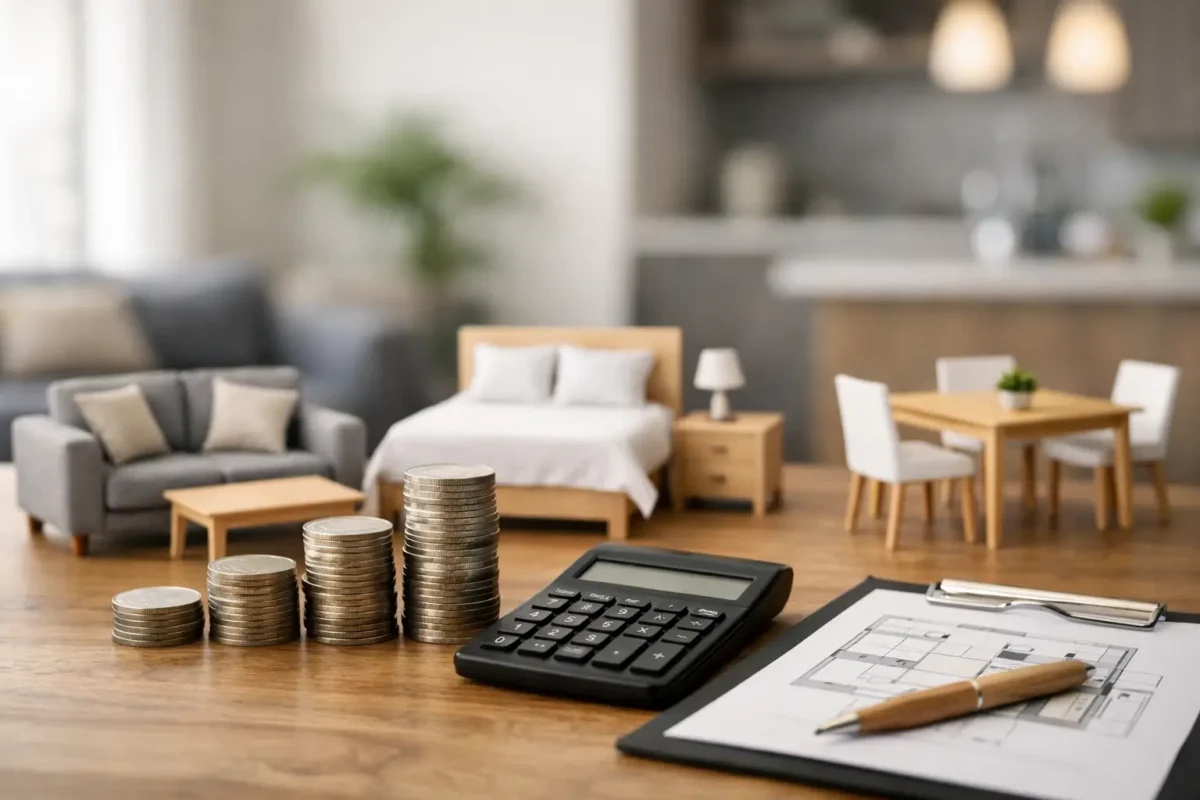 A sensible furnishing budget per room